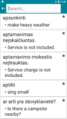 Lithuanian - English android App screenshot 4