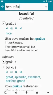 Lithuanian - English android App screenshot 6